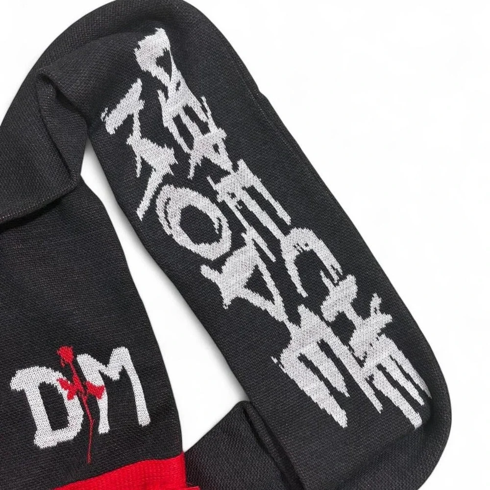 Depeche Mode Scarf DoubleSide Knit Band Y2K Style Soccer Violator/SOFOD Inspire